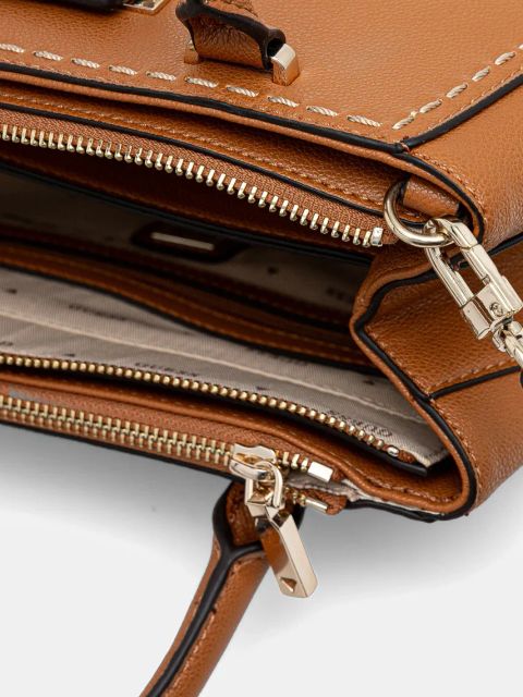 Guess torebka NASTRA kolor brązowy HWBG96 37060