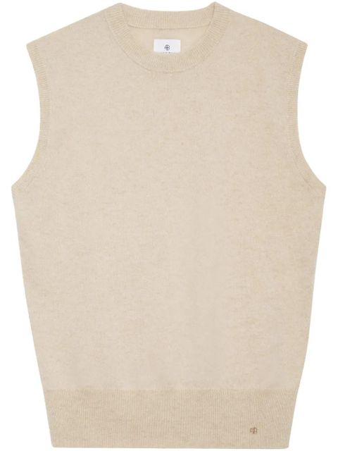 ANINE BING Ronan knit vest - Neutrals - zdjęcie produktu nr 1