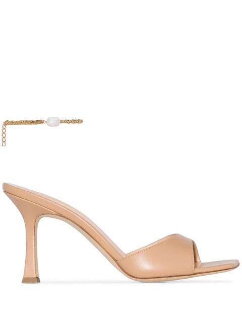 Magda Butrym Estonia 80mm square toe mules - Neutrals - zdjęcie produktu nr 1