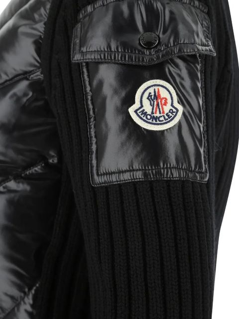 Moncler panelled cardigan - Black