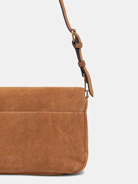 Pinko torebka zamszowa Horizontal