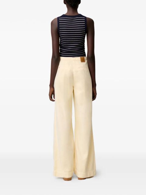 Claudie Pierlot buttoned straight-leg jeans - Neutrals