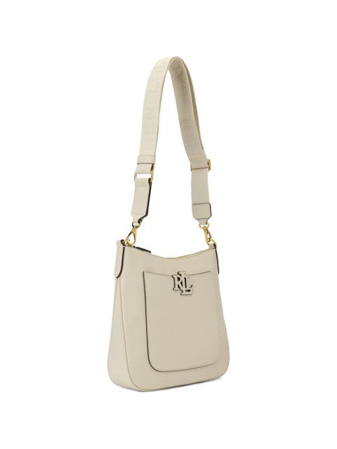 Lauren Ralph Lauren logo adjustable leather shoulder bag - Neutrals