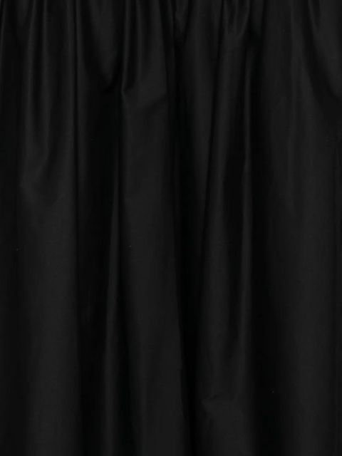 Self-Portrait shirred-panel maxi skirt - Black