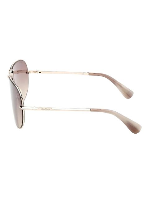 Max Mara Eyewear round-framed sunglasses - Gold - zdjęcie produktu nr 2