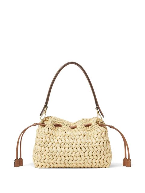 FENDI Mama Baguette woven-raffia shoulder bag - Neutrals - zdjęcie produktu nr 2
