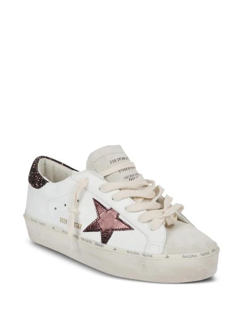 Golden Goose glitter-detail star-patch sneakers - White - zdjęcie produktu nr 2