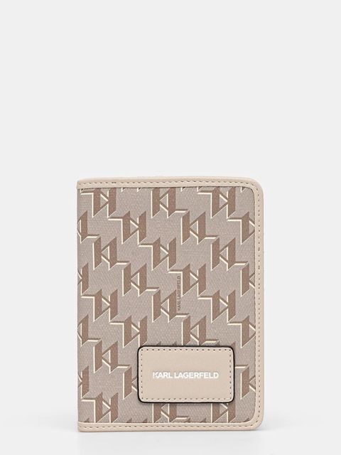 Karl Lagerfeld portfel kolor beżowy A1W32071 - zdjęcie produktu nr 1