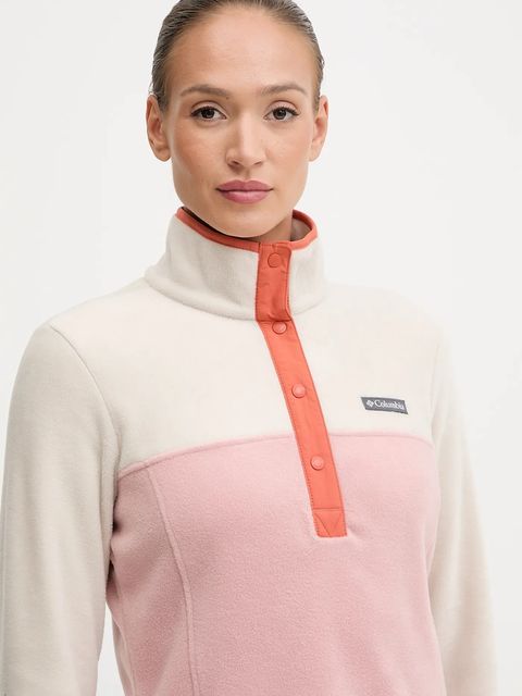 Columbia bluza sportowa Benton Springs kolor beżowy wzorzysta 2085651 - zdjęcie produktu nr 2