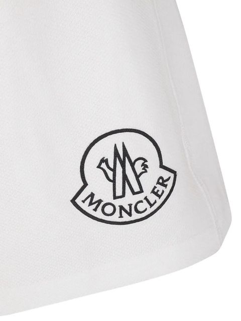 Moncler logo track shorts - White