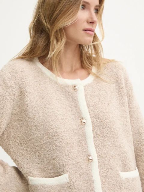 Answear.LAB kardigan damski kolor beżowy