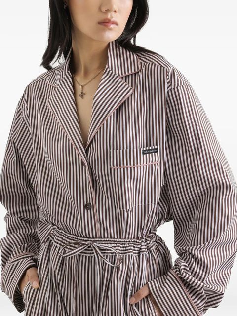 Dolce & Gabbana striped poplin shirt - Brown