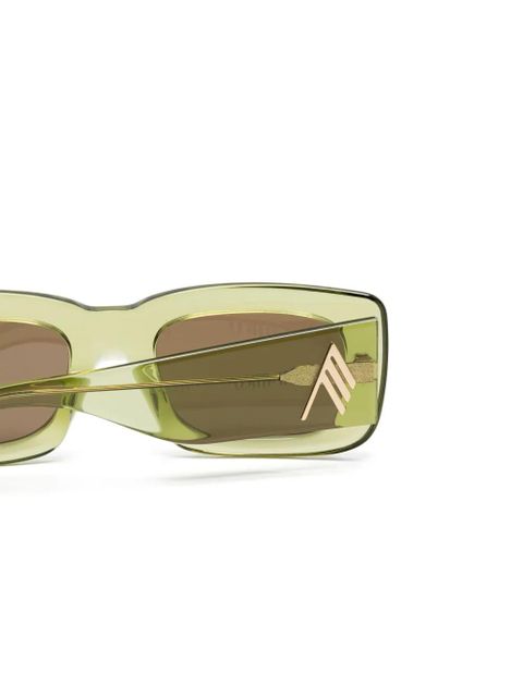 The Attico rectangle-frame sunglasses - Green