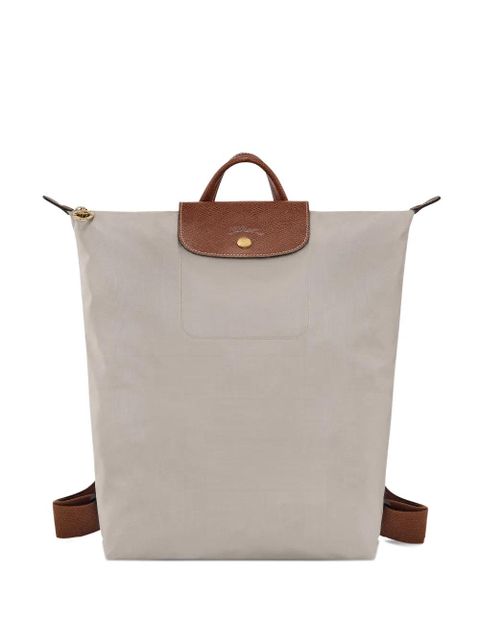 Longchamp M Le Pliage front-flap backpack - Neutrals - zdjęcie produktu nr 1
