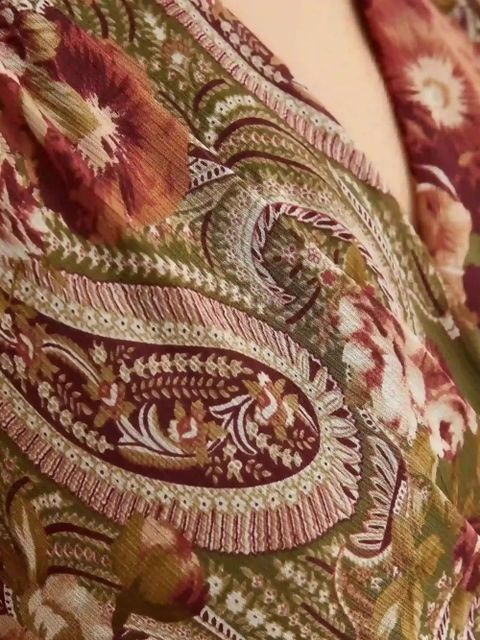 Lauren Ralph Lauren floral-print wrap midi dress - Green