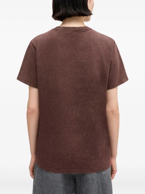 GANNI graphic-print T-shirt - Brown