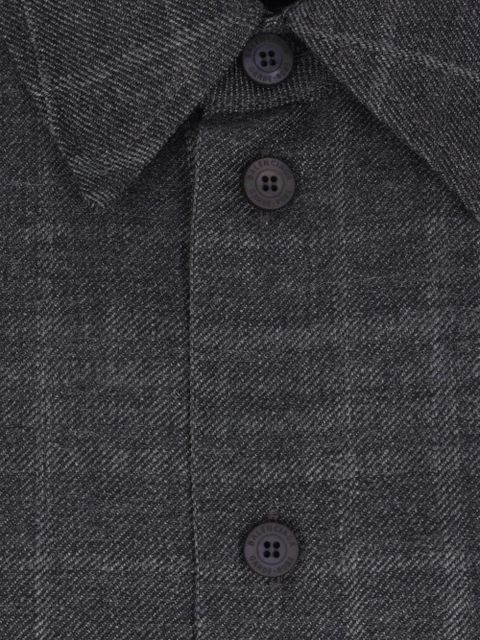 Balenciaga checked wool shirt - Grey