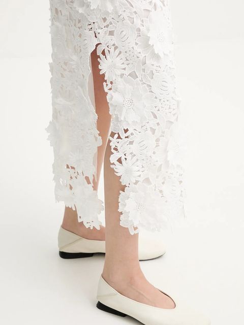 MUNTHE spódnica POMI kolor biały maxi prosta 252120325228 - zdjęcie produktu nr 2