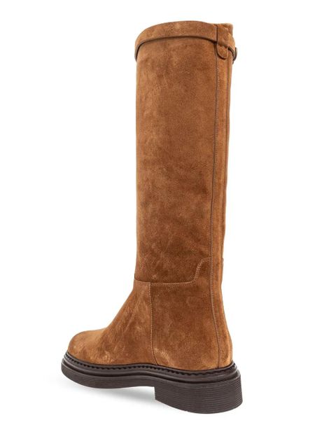 Dolce & Gabbana DG-logo suede boots - Brown - zdjęcie produktu nr 2