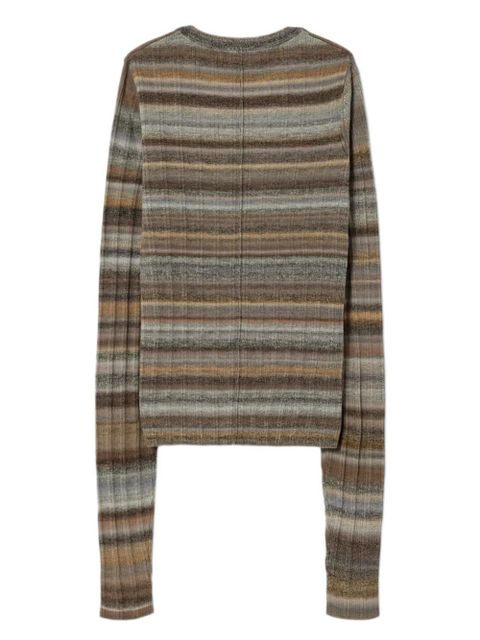 RE/DONE striped wool ribbed jumper - Grey - zdjęcie produktu nr 2