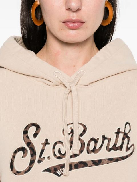 MC2 Saint Barth Virginia logo-detail hoodie - Neutrals