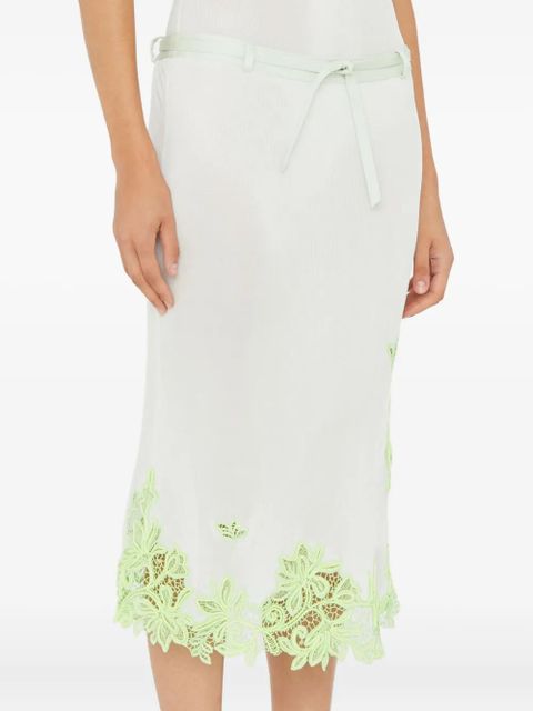 Christopher Esber lace-trim midi skirt - White - zdjęcie produktu nr 2