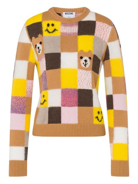 Moschino patchwork sweater - Neutrals - zdjęcie produktu nr 1