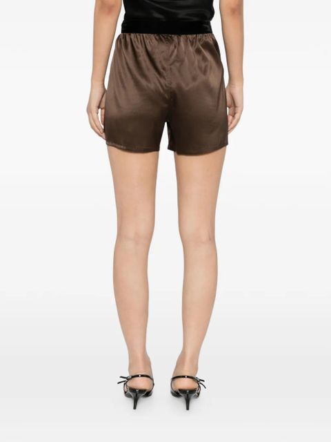 TOM FORD satin shorts - Brown