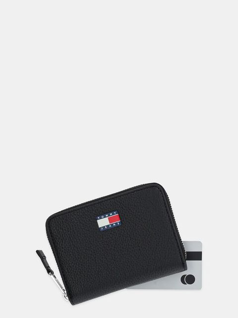 Tommy Jeans portfel damski kolor czarny AW0AW17584 - zdjęcie produktu nr 2