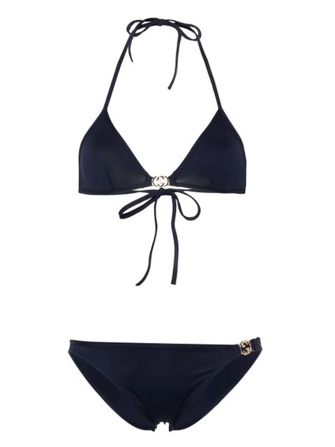 Gucci Interlocking G-plaque bikini - Blue