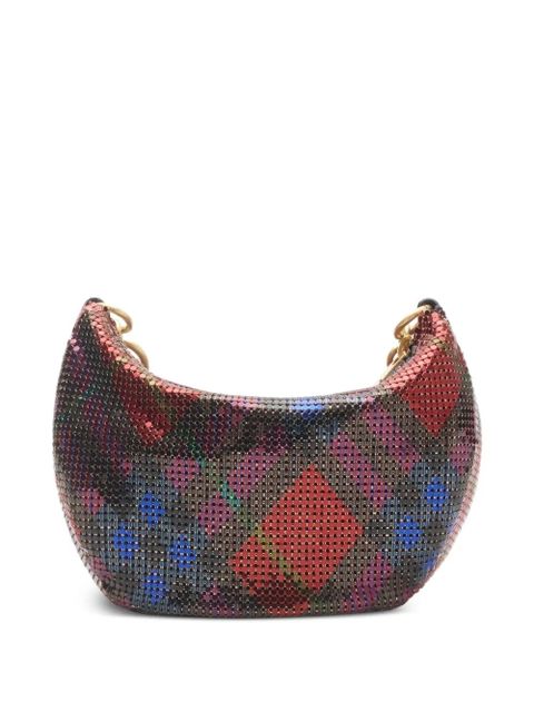 Burberry check-print chainmail mini bag - Red - zdjęcie produktu nr 2