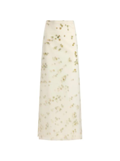 Altuzarra petal-print skirt - White - zdjęcie produktu nr 1