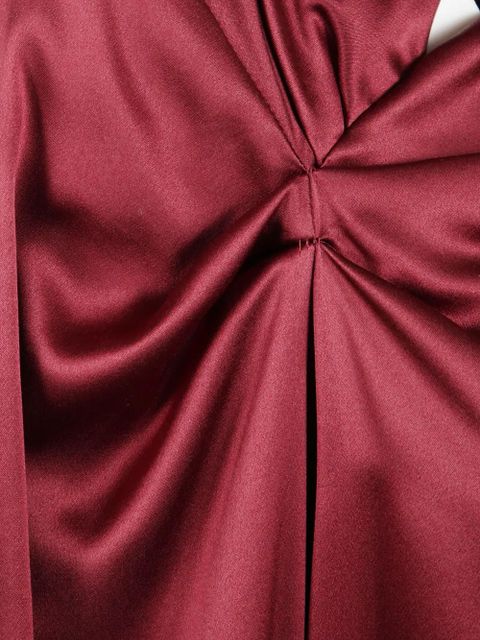 Max Mara knotted long-sleeve blouse - Red