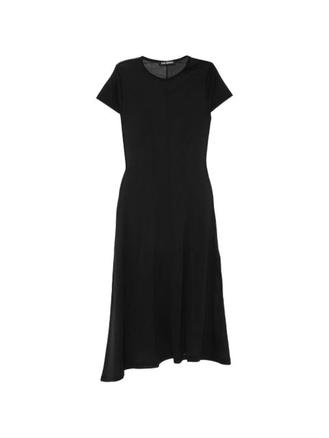 OUR LEGACY Ragged short-sleeves midi dress - Black - zdjęcie produktu nr 1