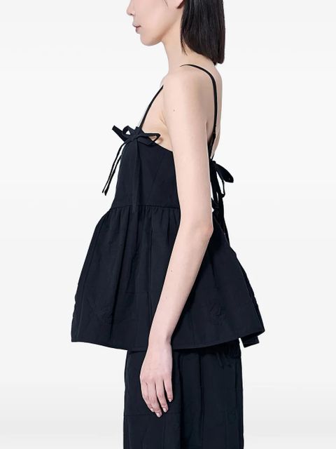 Cecilie Bahnsen black bow top