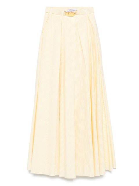 Rowen Rose striped pleated skirt - White - zdjęcie produktu nr 1