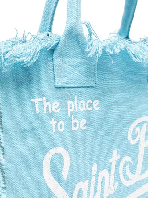MC2 Saint Barth Vanity fringed-edge tote bag - Blue