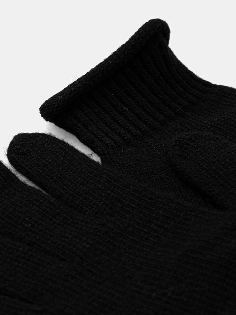 Sisley rękawiczki z domieszką wełny kolor czarny 122HMG001 - zdjęcie produktu nr 2