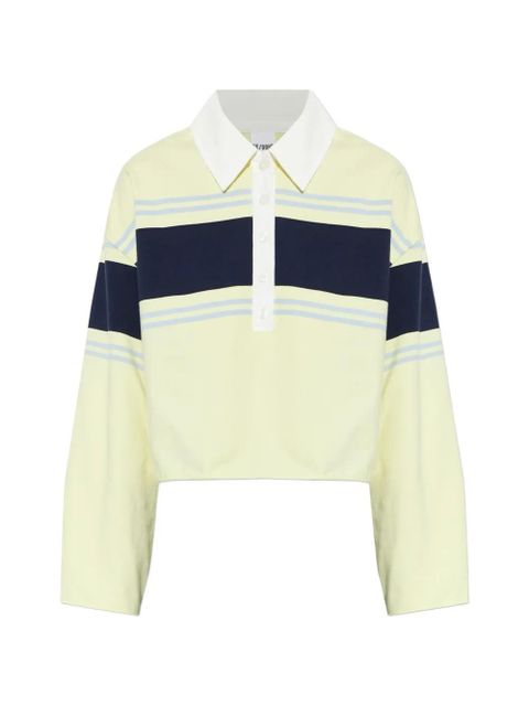 RE/DONE striped polo top - Yellow - zdjęcie produktu nr 1