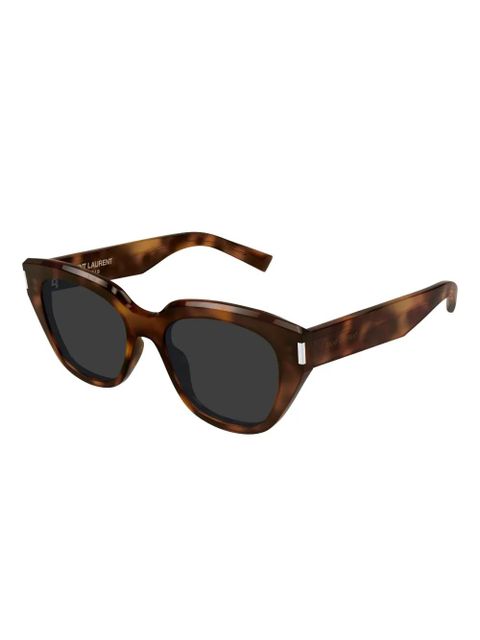 Saint Laurent Eyewear geometric sunglasses - Brown