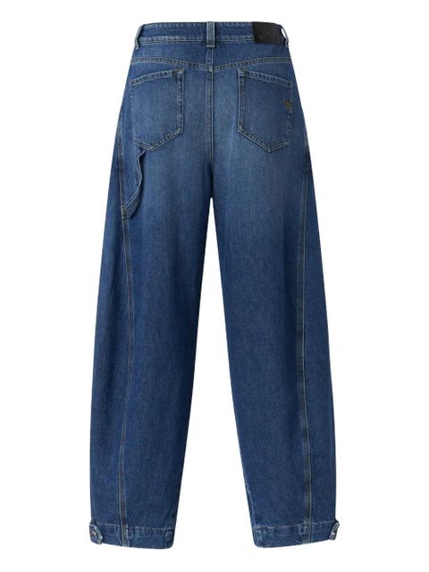 PINKO zip washed denim jeans - Blue - zdjęcie produktu nr 2