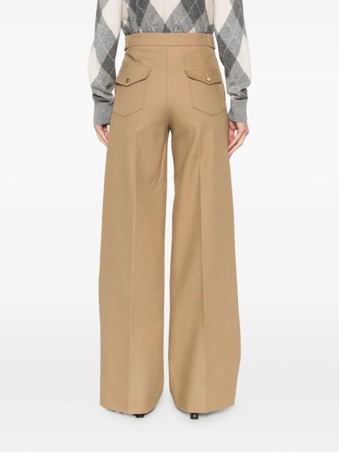 SANDRO button-detailed wide-leg trousers - Neutrals - zdjęcie produktu nr 2