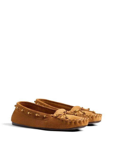 KHAITE leather loafers - Brown - zdjęcie produktu nr 2