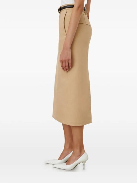 WARDROBE.NYC button back midi skirt - Neutrals