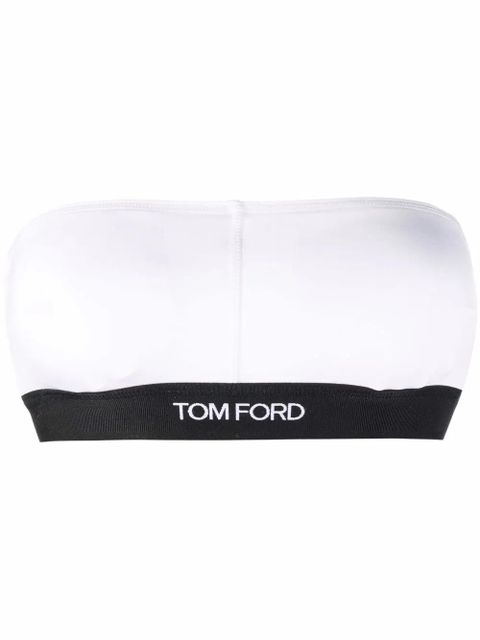 TOM FORD two-tone bandeau bra - White - zdjęcie produktu nr 1