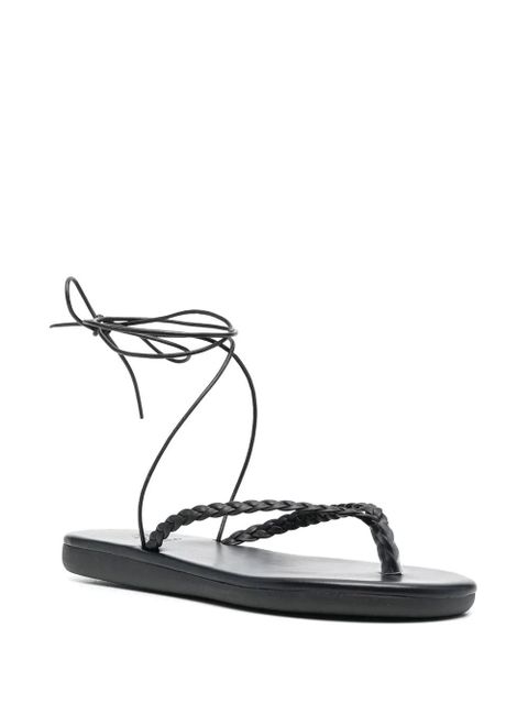 Ancient Greek Sandals braided open-toe sandals - Black