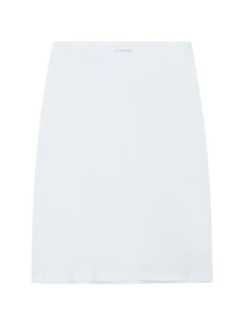 Jil Sander logo-detail midi skirt - White - zdjęcie produktu nr 1