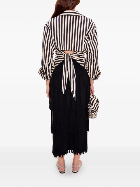 Simon Miller Za Za fringe midi skirt - Black