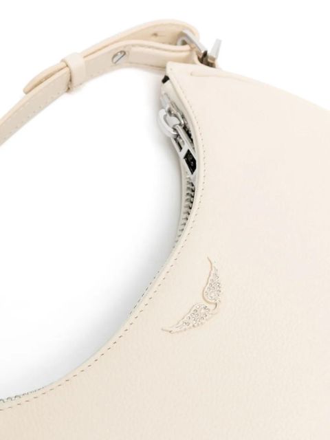 Zadig&Voltaire wings-plaque leather shoulder bag - Neutrals