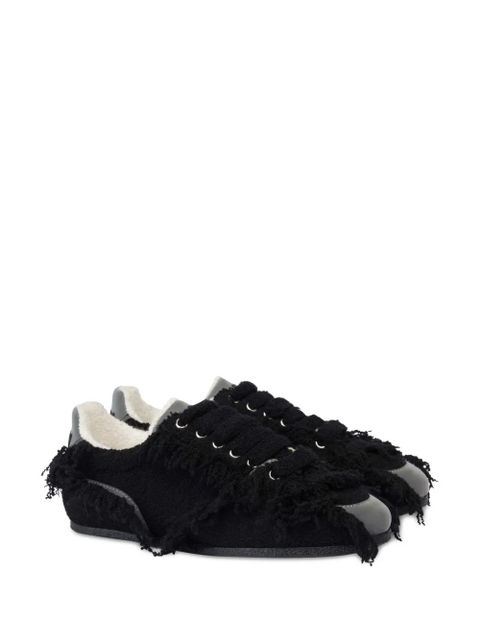 Moschino frayed-edge sneakers - Black - zdjęcie produktu nr 2